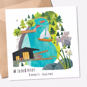 Windermere, Lake District Greeting Card designed by Hannah Maia